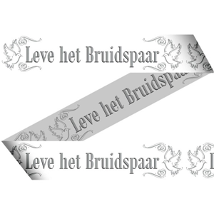 Afzetlint Bruidspaar - 15 meter Afzetlint Bruidspaar - 15 meter